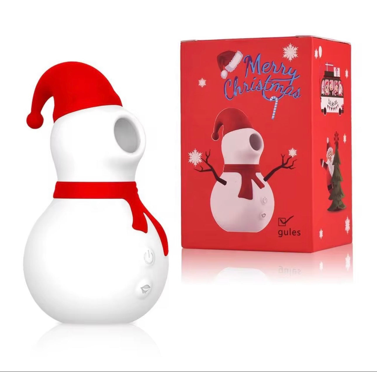 Snowman clitoral/nipple vibrator