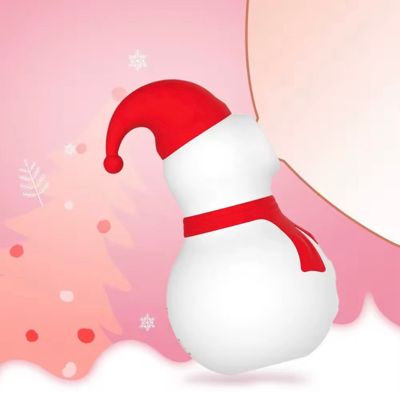 Snowman clitoral/nipple vibrator