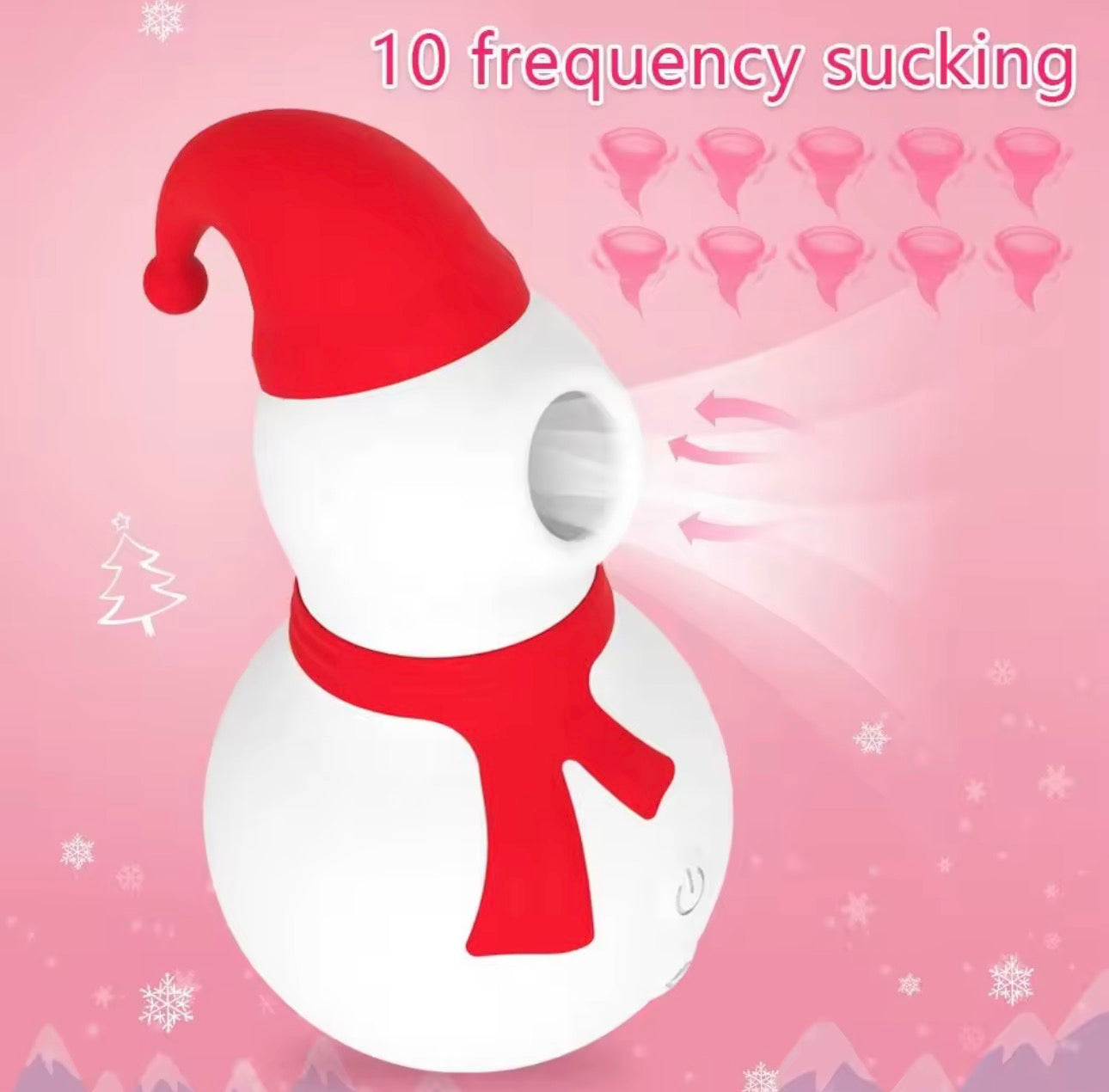 Snowman clitoral/nipple vibrator